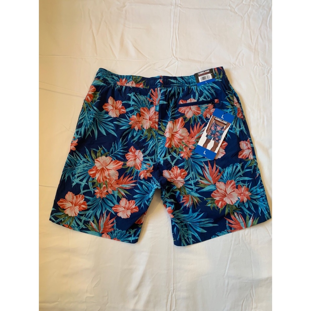 NWT Kirkland Swim Trunks Men's‎ Size Large Tropical Shorts